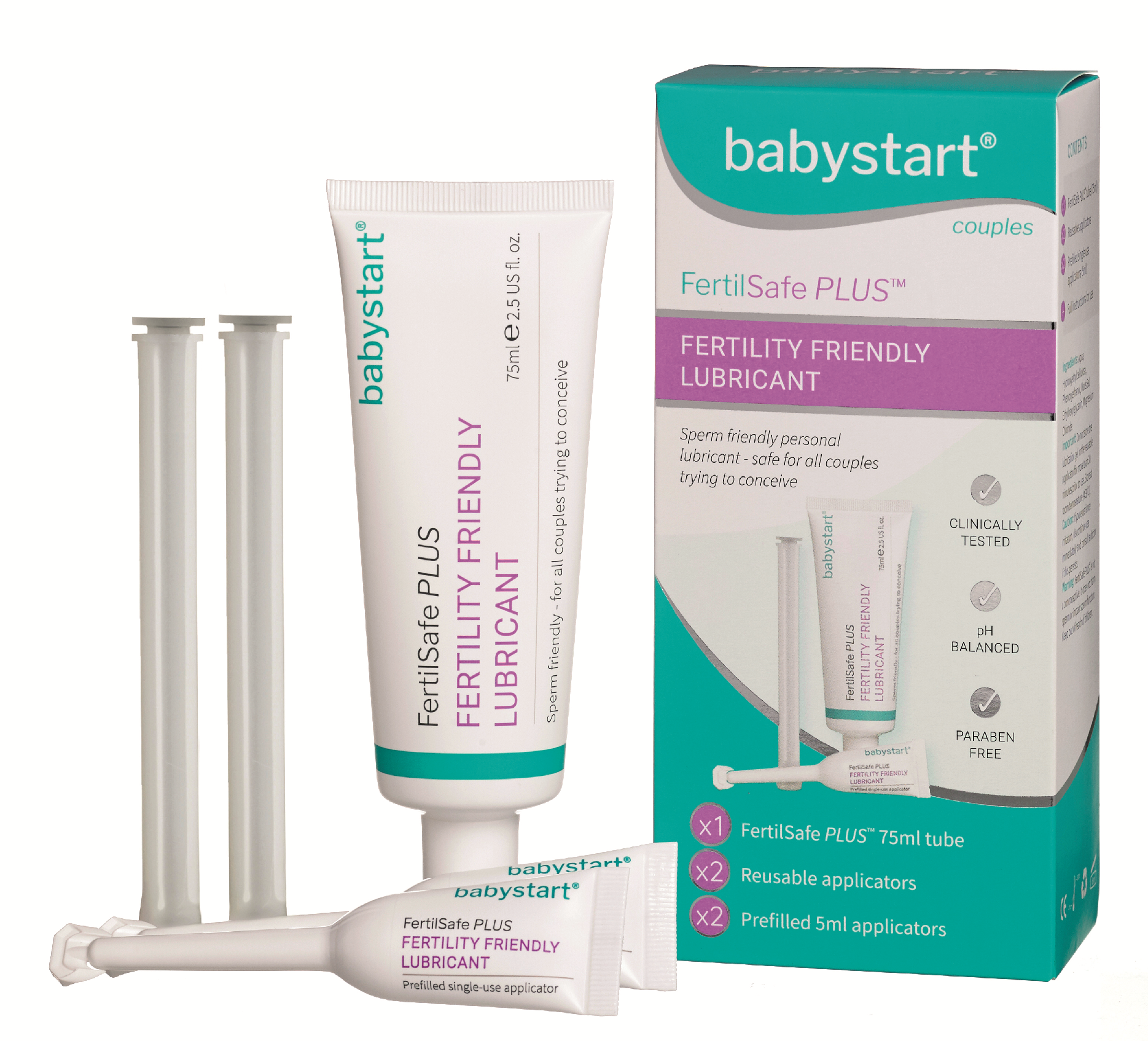 Babystart FertilSafe Plus 75 ml + Applikatorer - Fertilitetsglidmedel