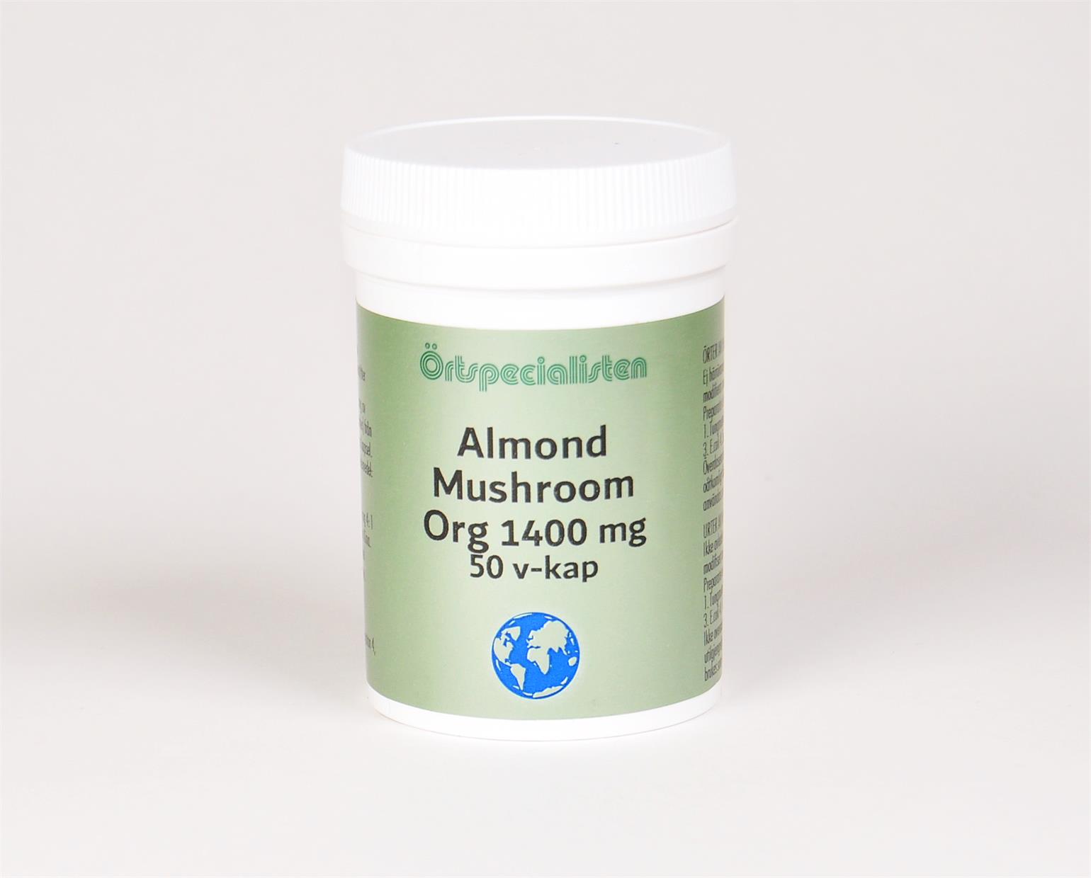 Örtspecialisten Almond Mushroom Org 1400 mg 50k