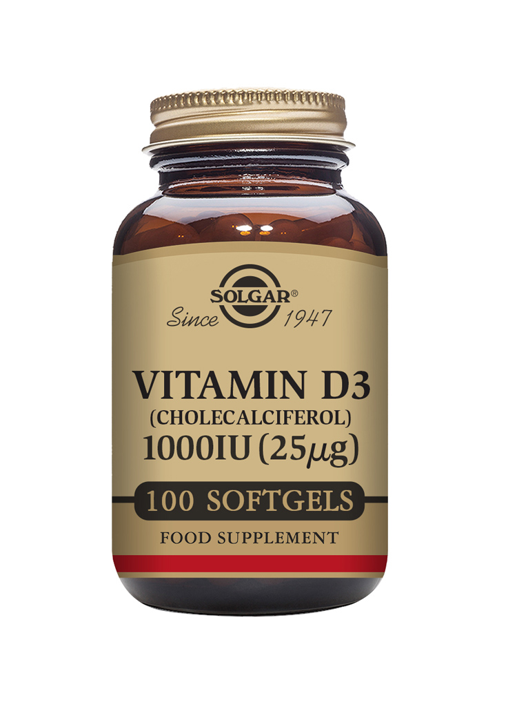 Solgar Vitamin D3 1000 IU 100 kapslar