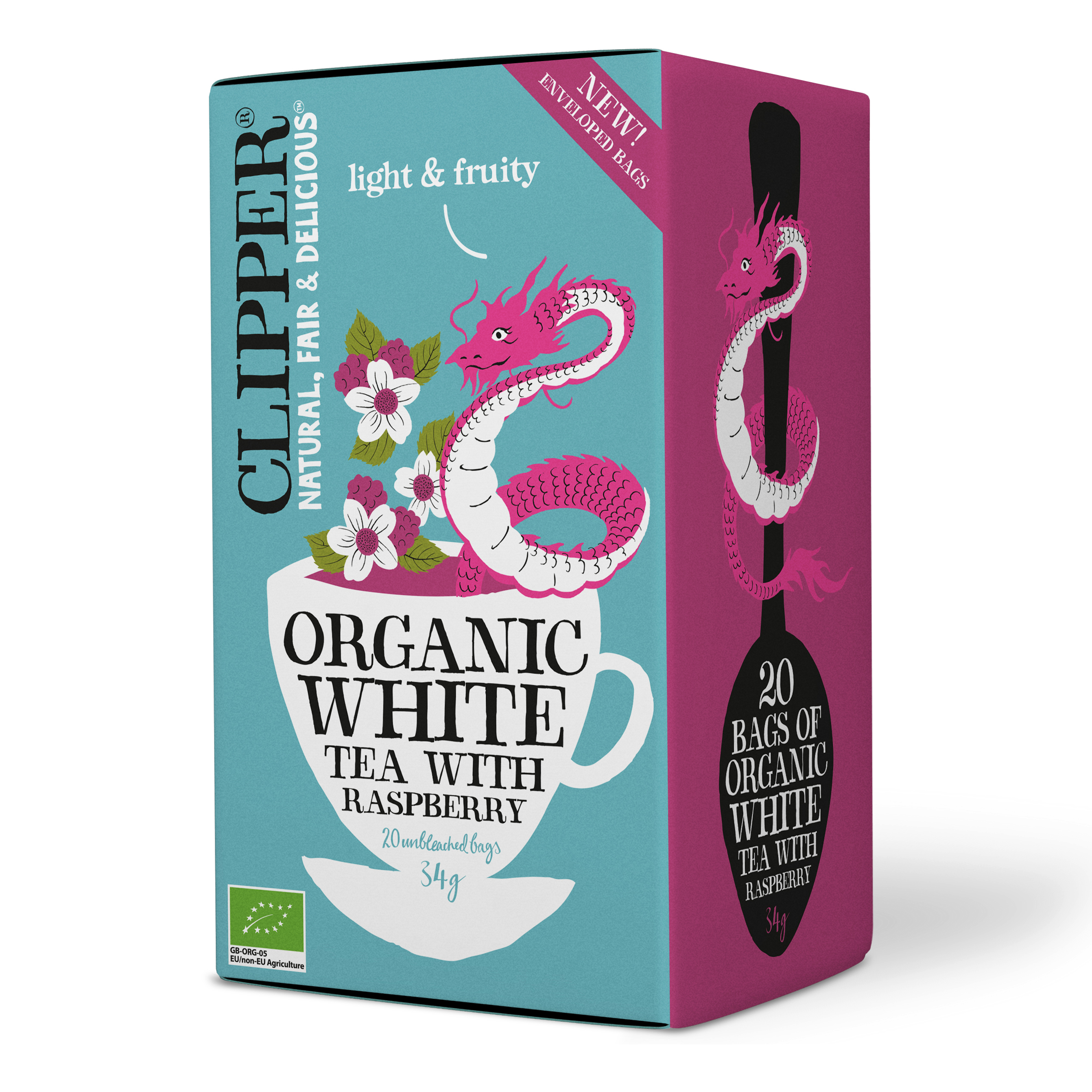 Clipper White Tea Raspberry 20 påsar