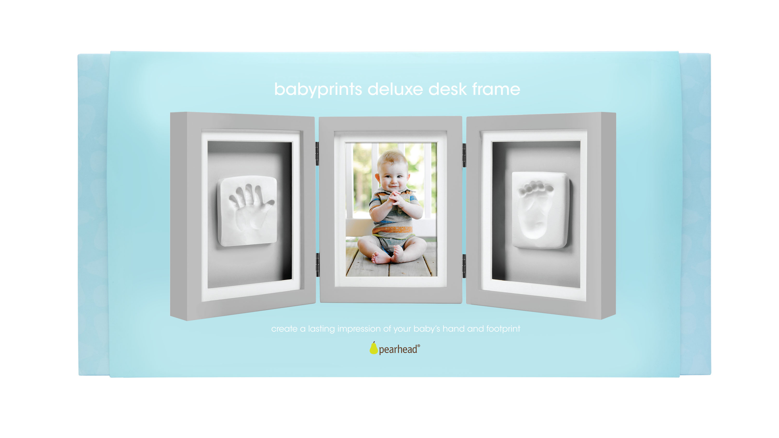 Pearhead Babyprints Deluxe Ram Trippel Ledad Grå