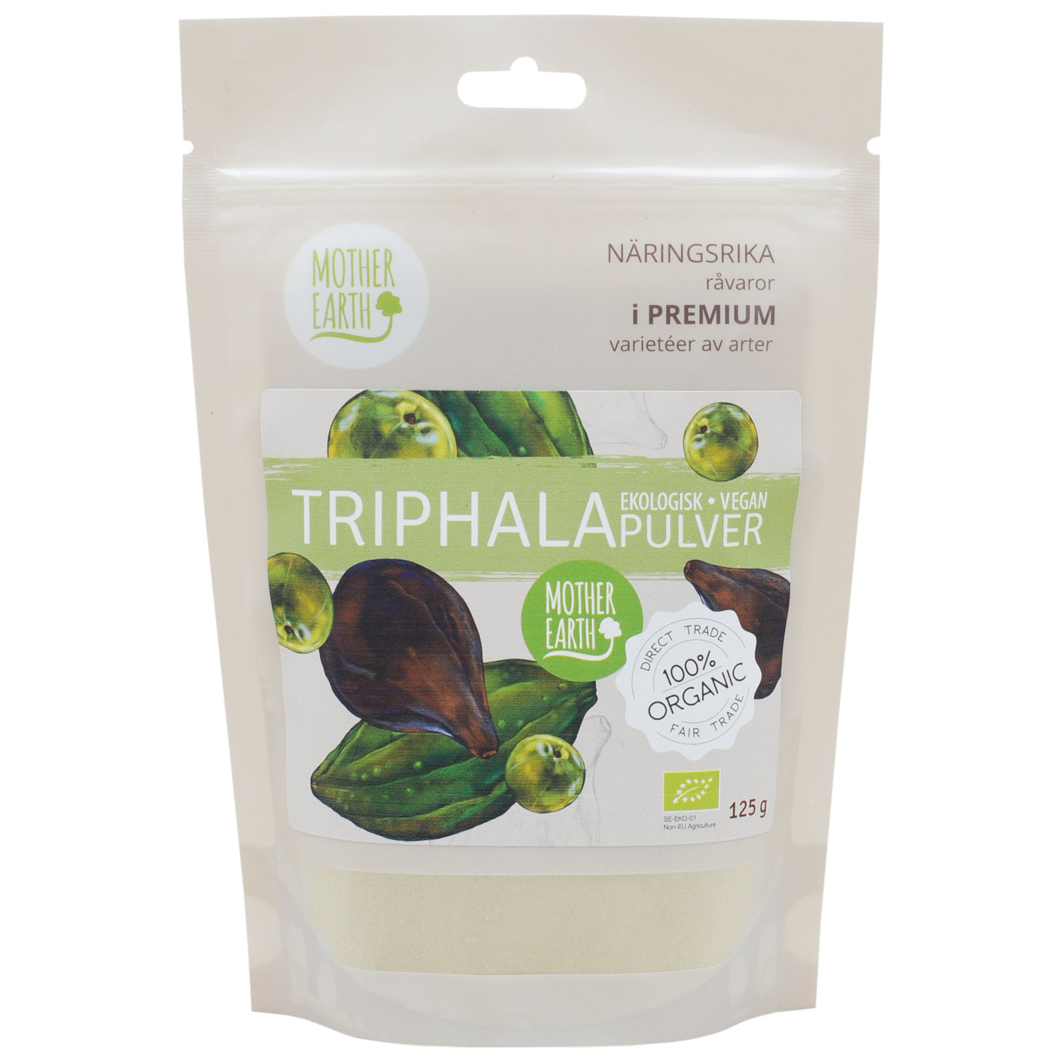 Mother Earth Triphalapulver RAW& EKO 125g
