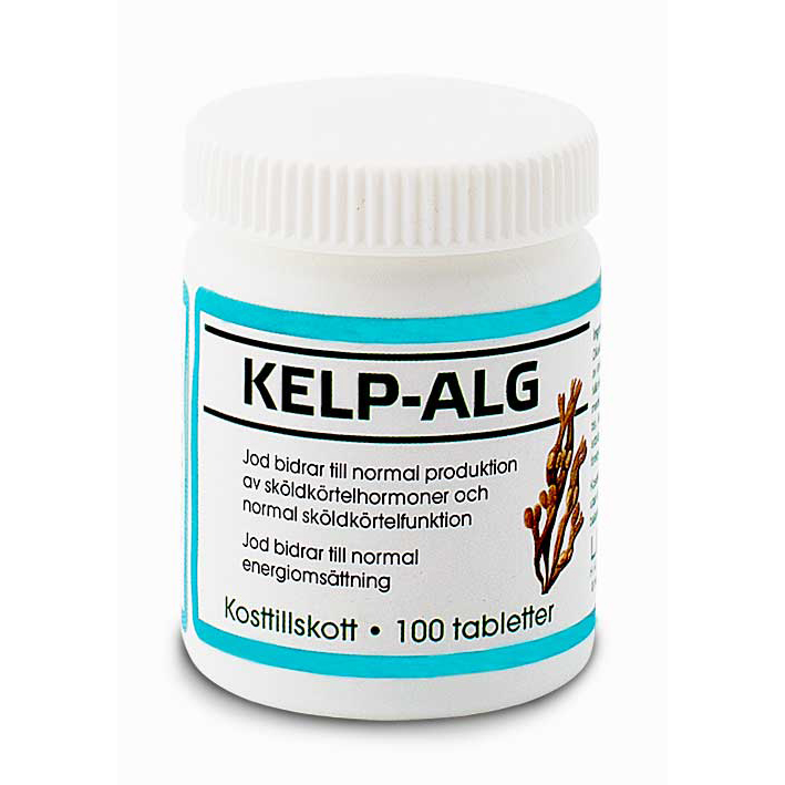Lindroos Kelp-Alg (Jod) 100 tabletter