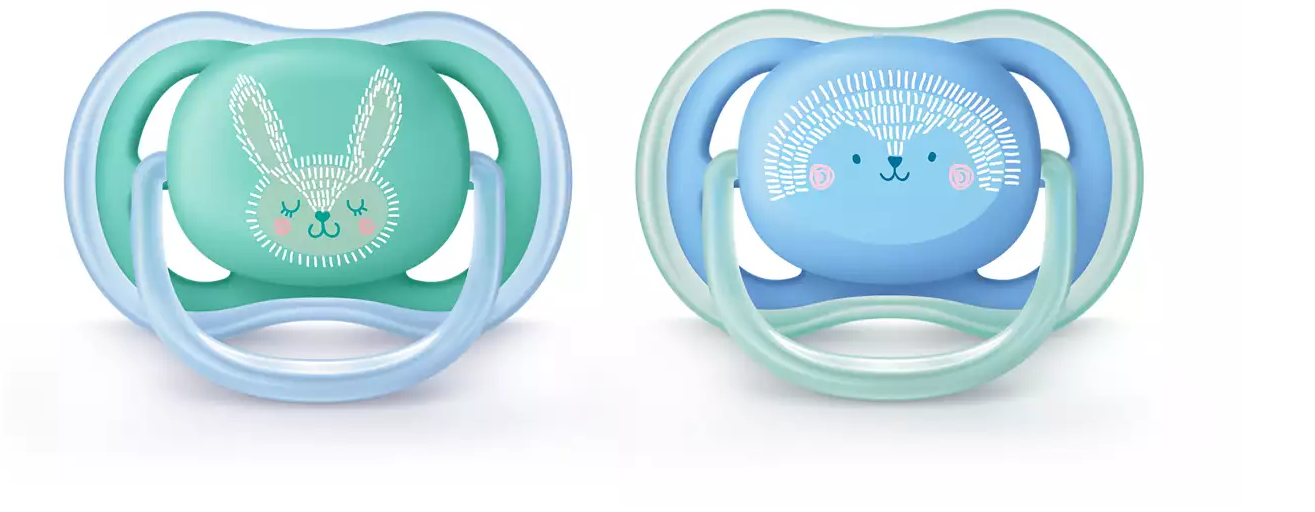 Philips Avent Ultra Air-Napp 6-18 mån 2-pack Blå