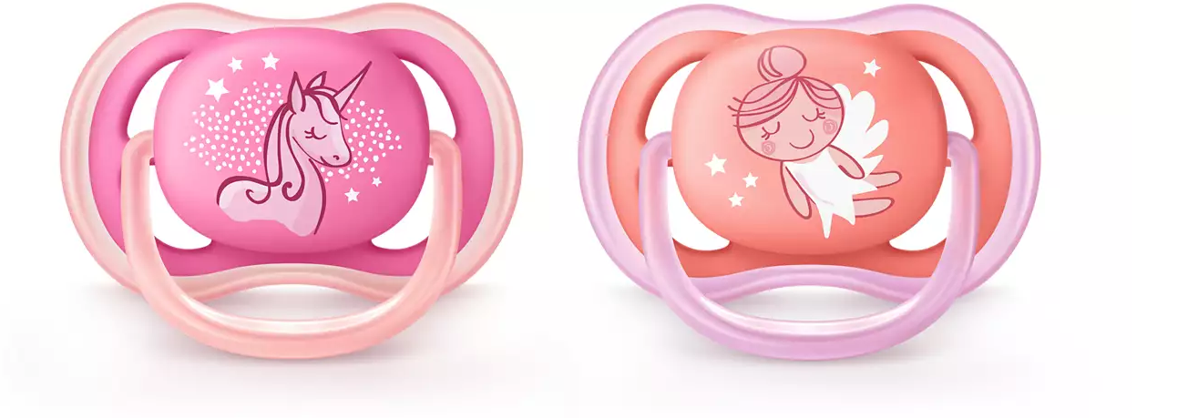 Philips Avent Ultra Air-Napp 6-18 mån 2-pack Rosa