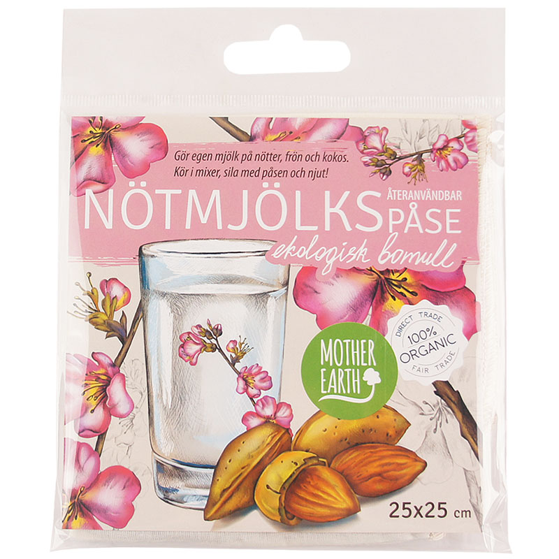 Mother Earth Nötmjölkspåse Ekologisk Bomull 1 st