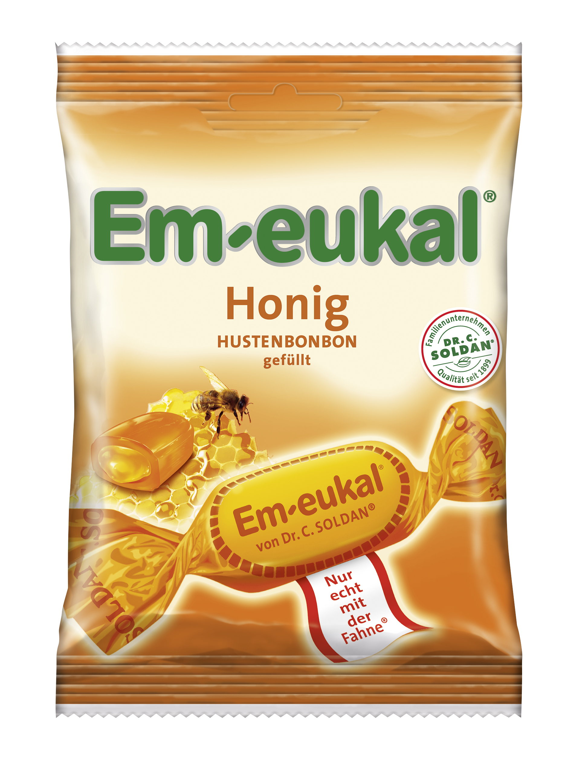 Em-eukal Halstablett Honung 75g