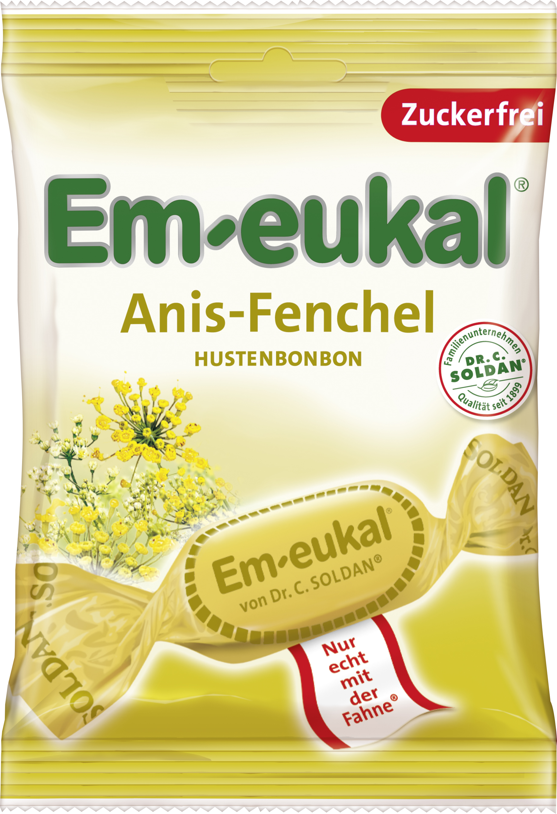 Em-eukal Sockerfri Halstablett Anis Fänkål 75g