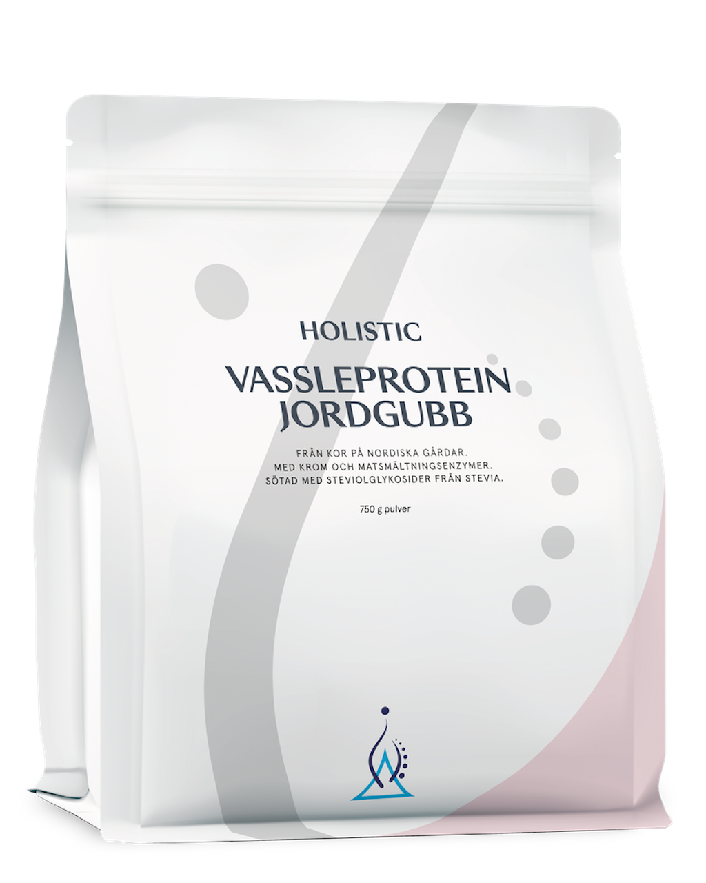 Holistic Vassleprotein Jordgubb, 750 g