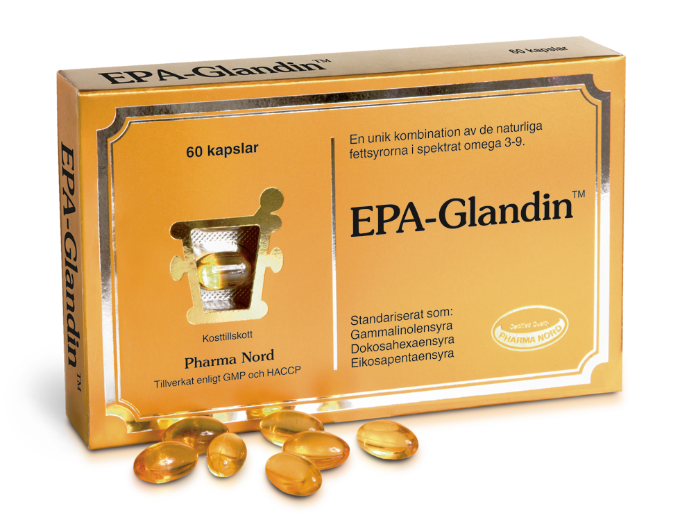 Pharma Nord EPA-Glandin med Omega-3  60 kapslar
