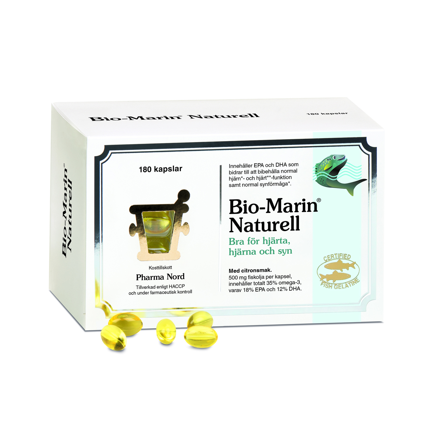 Pharma Nord Bio-Marin Naturell (Omega-3) 180 kapslar