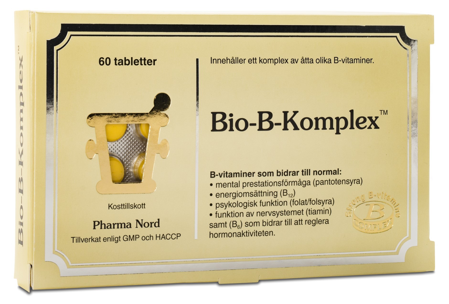 Pharma Nord Bio-B-Complex 60 tabletter (B-vitamin)