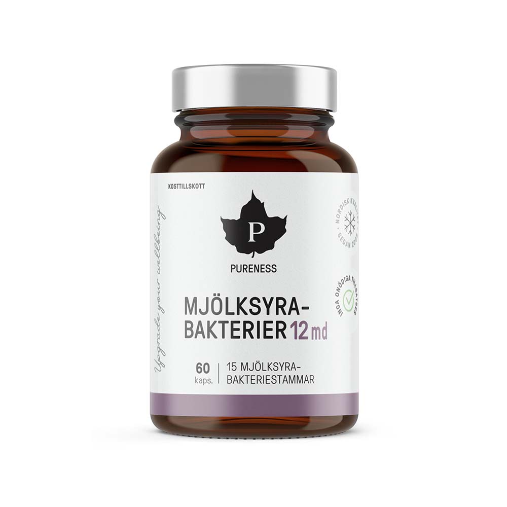 Pureness Mjölksyrabakterier 12md 60 kapslar
