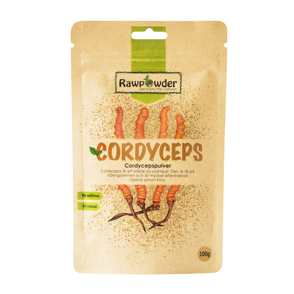 Rawpowder Cordyceps pulver 100g