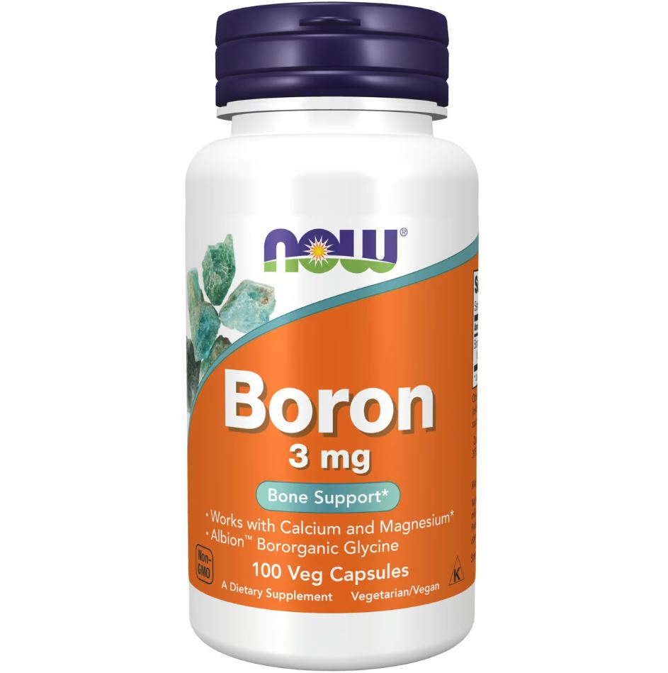 NOW Boron 3 mg 100 vegkapslar
