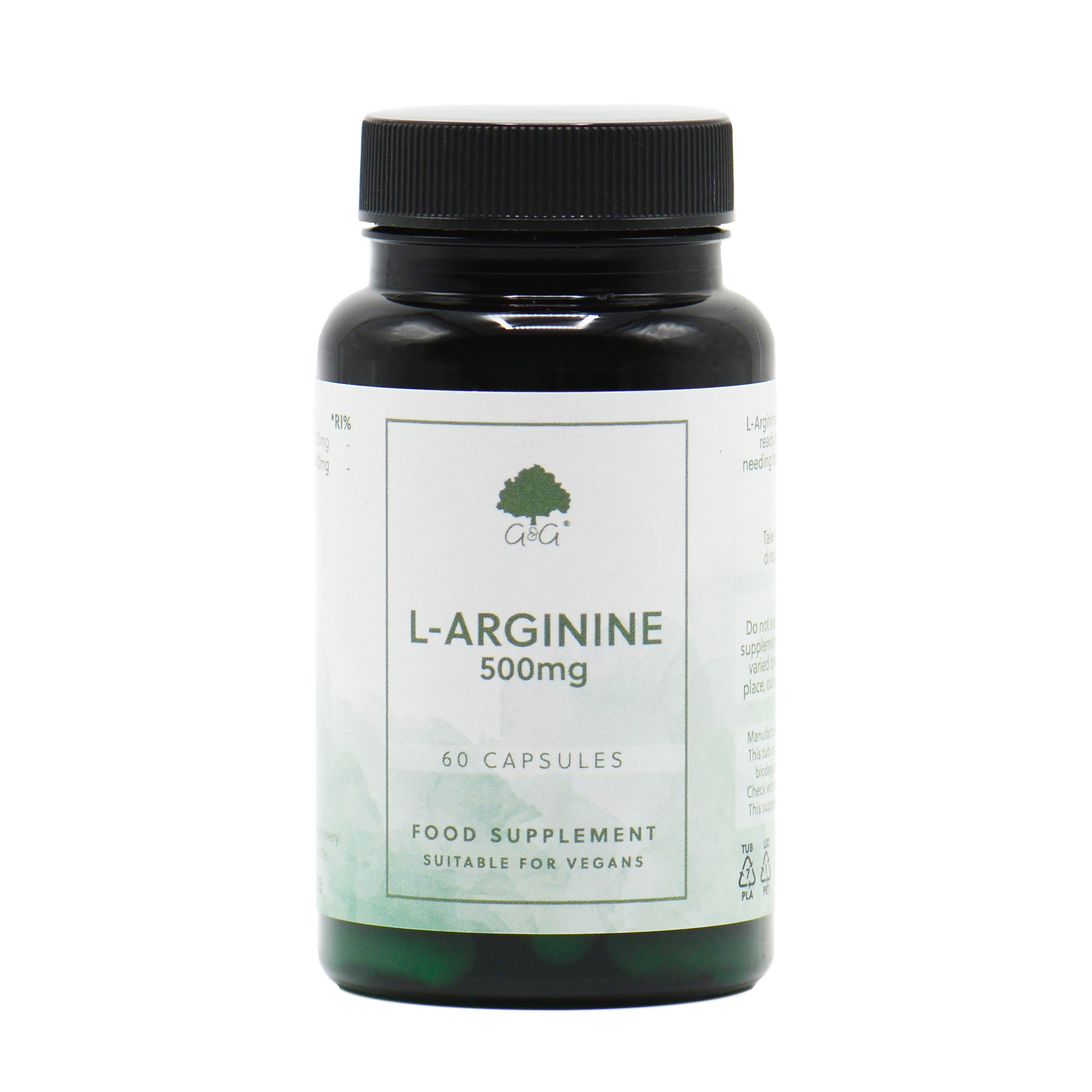 G&G Vitamins L-Arginine 500 mg 60 kapslar