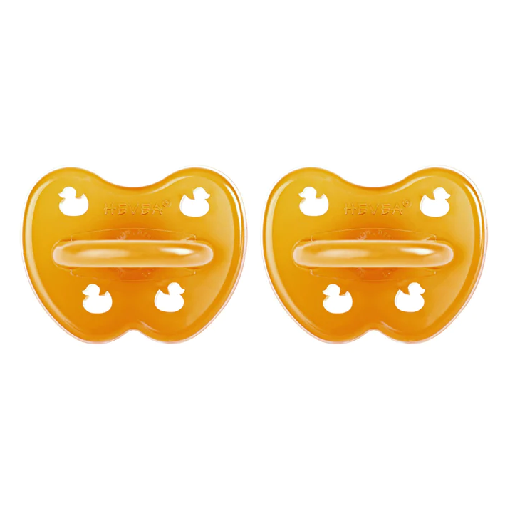 Hevea Naturgumminapp - Anka, Symmetrisk - 3-36 mån 2-pack