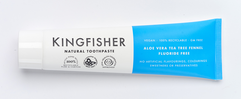 Kingfisher Tandkräm Aloe vera, te och fänkål 100ml