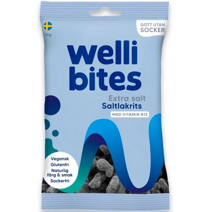 Wellibites Extra Salt Saltlakrits 70 g