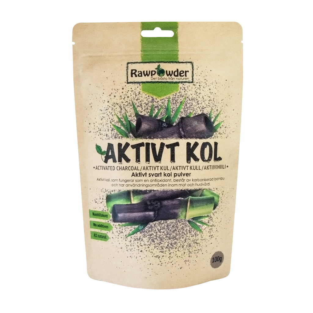 Rawpowder Aktivt Kol pulver 100g