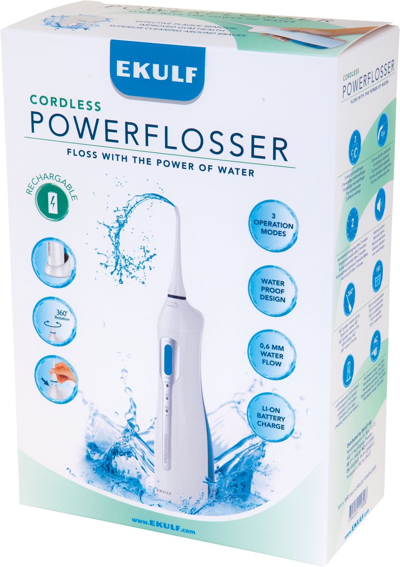 Ekulf PowerFlosser Rechargeable