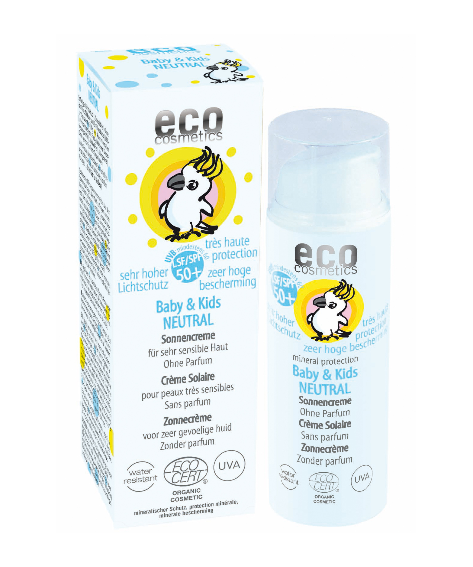 Eco Cosmetics Baby solkräm 50+ Neutral 50ml