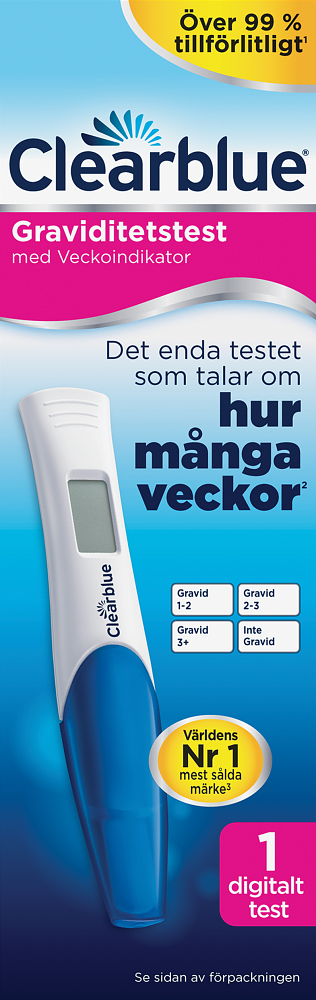 Clearblue 1-pack Digitalt Graviditetstest med Veckoindikator