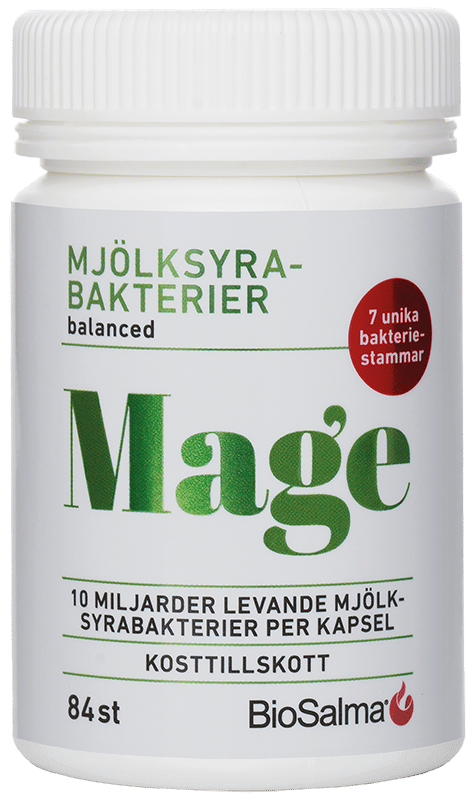 Biosalma Mage Mjölksyrabakterier 84 kapslar