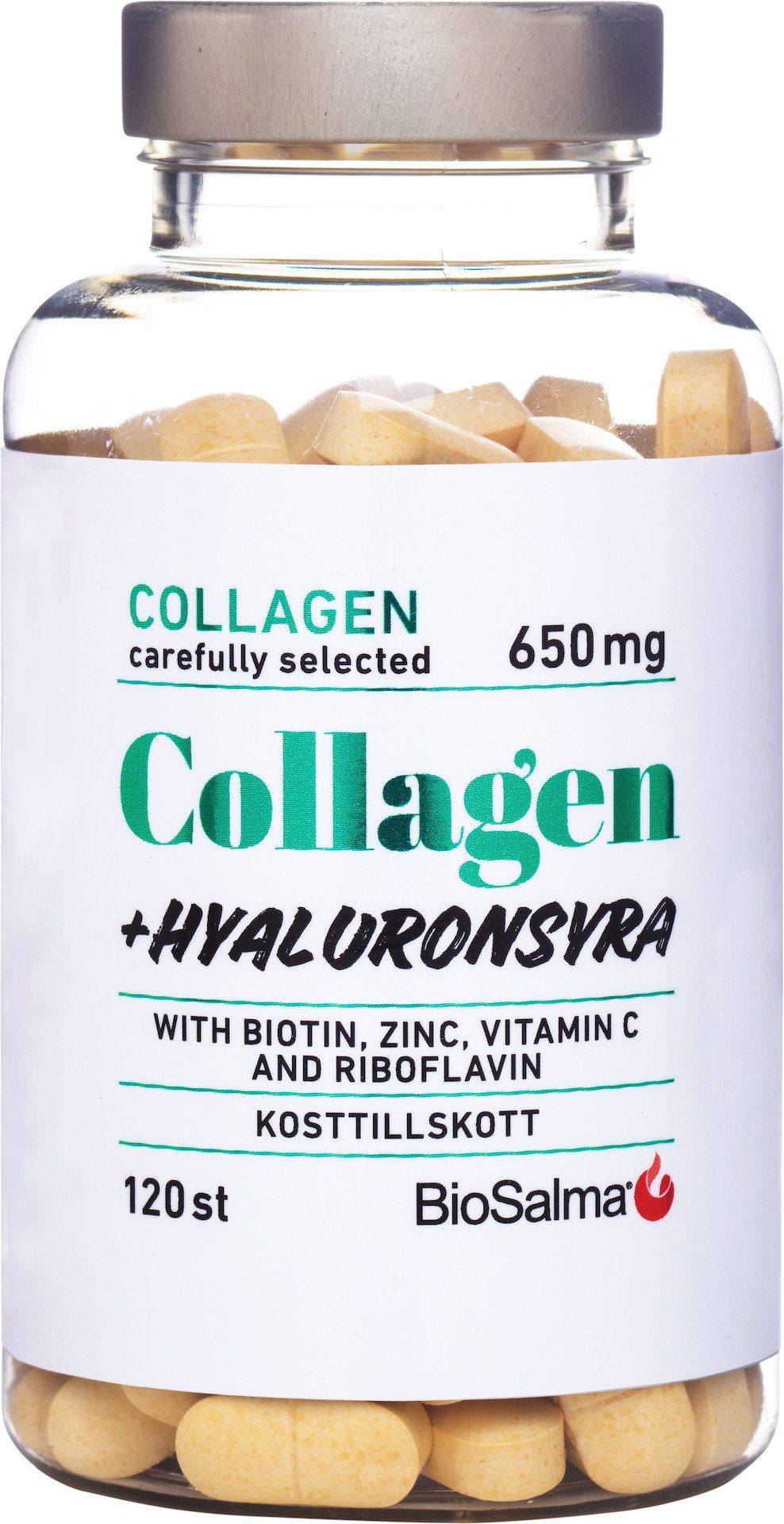 Biosalma Collagen + Hyaluronsyra 120 tabletter