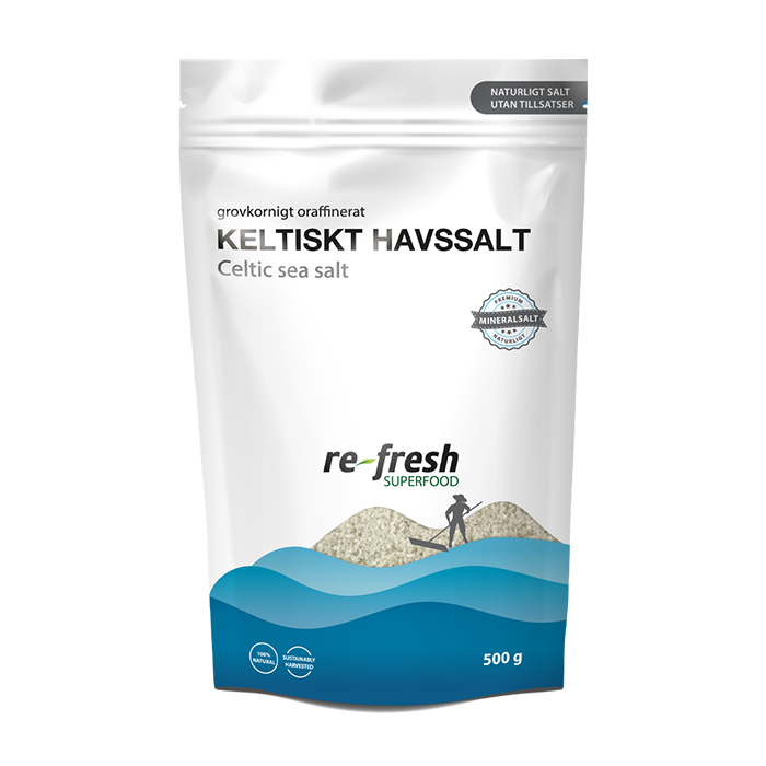 Re-fresh Superfood Keltiskt havssalt Celtic sea salt grovkornigt 500g