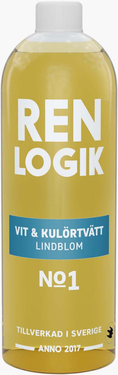 Ren Logik Vit & Kulörtvätt Lindblom 750 ml