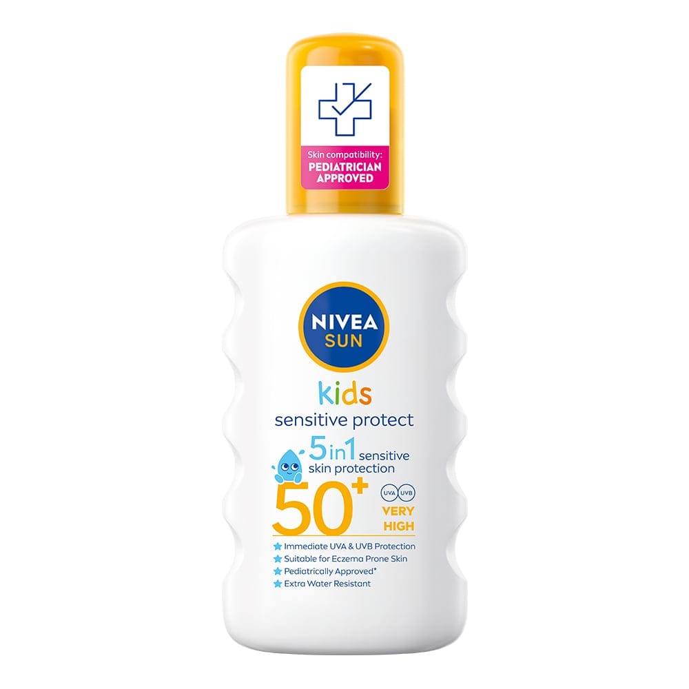 Nivea SUN Solskydd barn Kids Sensitive Protect & Play Spray SPF50+ 200 ml