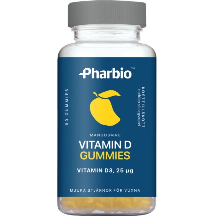 Pharbio D-vitamin Gummies 60 st