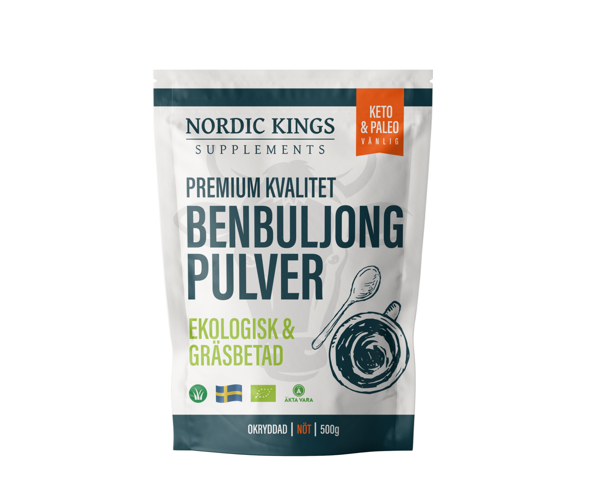 Nordic Kings Benbuljong Premium (EKO) - Gräsbetad & Ekologisk 500g