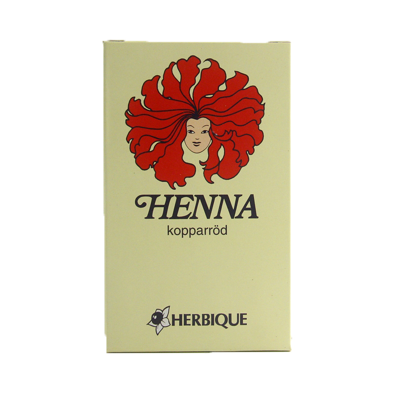 Herbique Henna pulver kopparröd 125g