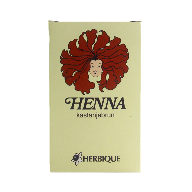 Herbique Henna pulver kastanjebrun 125g