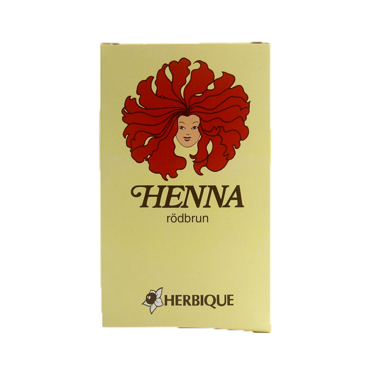 Herbique Henna pulver rödbrun 125g