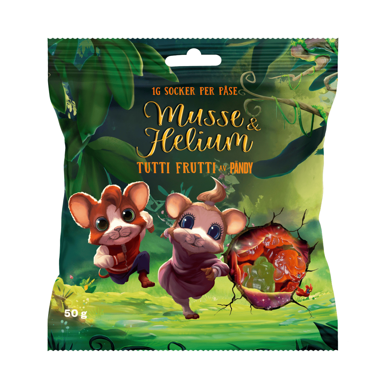 Pändy Musse & Helium Tutti Frutti, 50 g