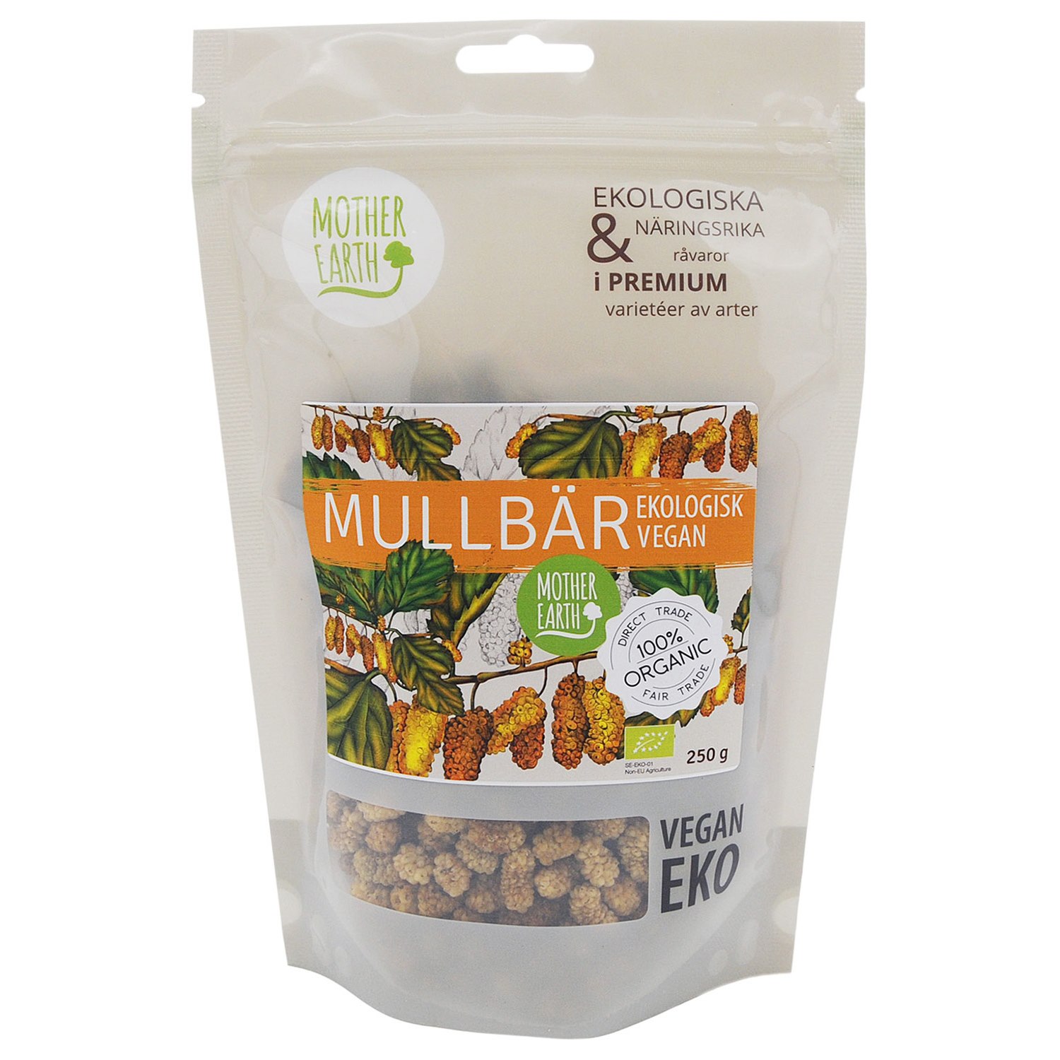 Mother Earth Mullbär raw&eko 250g