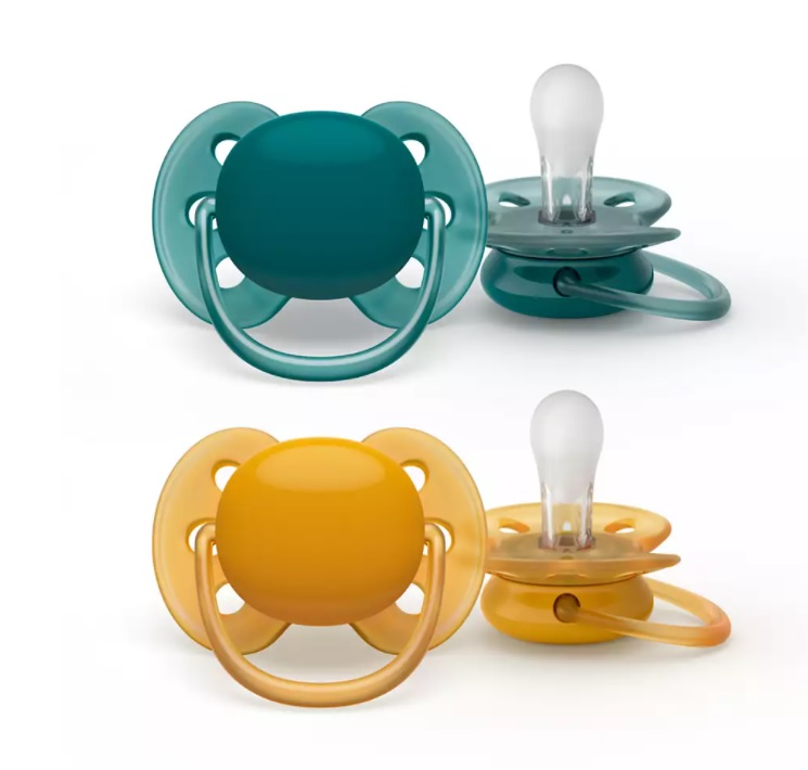 Philips Avent Soother Ultra Soft 6-18m 2 pack Grön/Gul