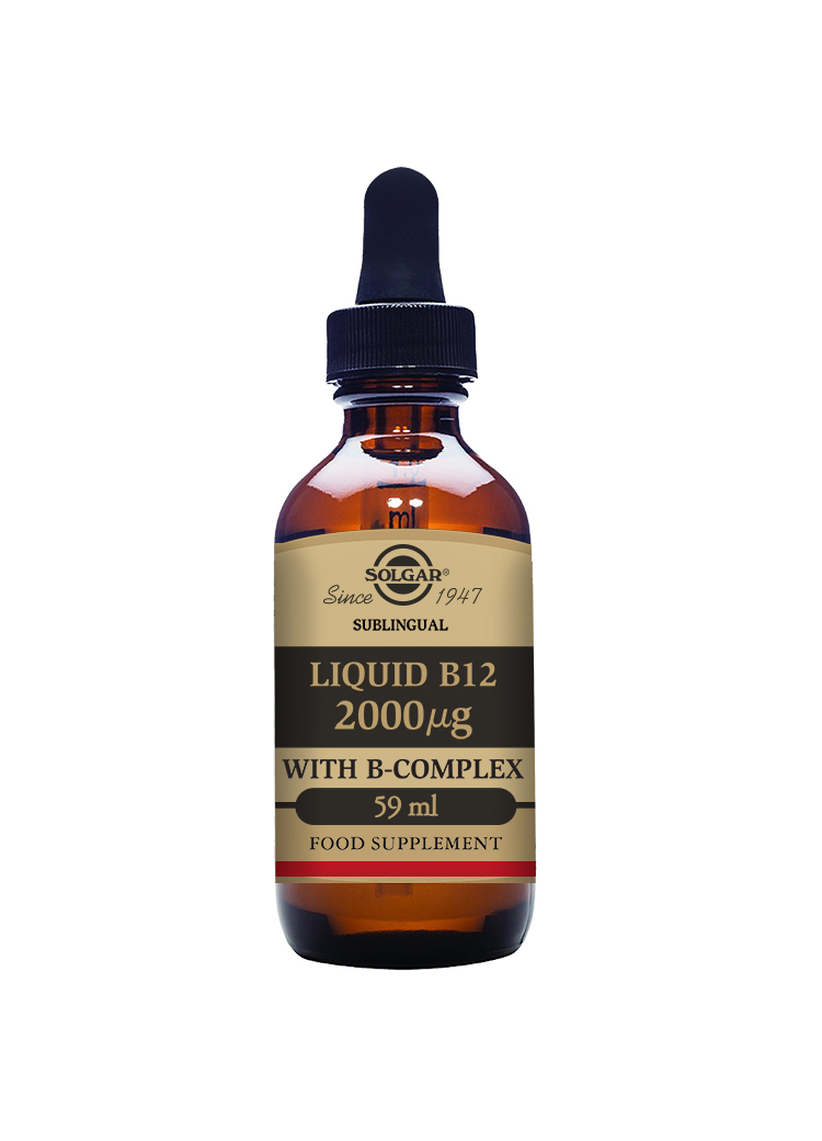 Solgar Sublingual Liquid B12 2000µg with B-Complex 59 ml