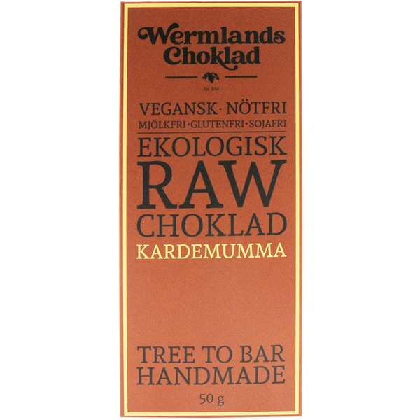 WerChoklad RAW Kardemumma 50g