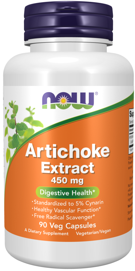 NOW Artichoke Extract (Kronärtskocksextrakt) 450 mg 90 kapslar