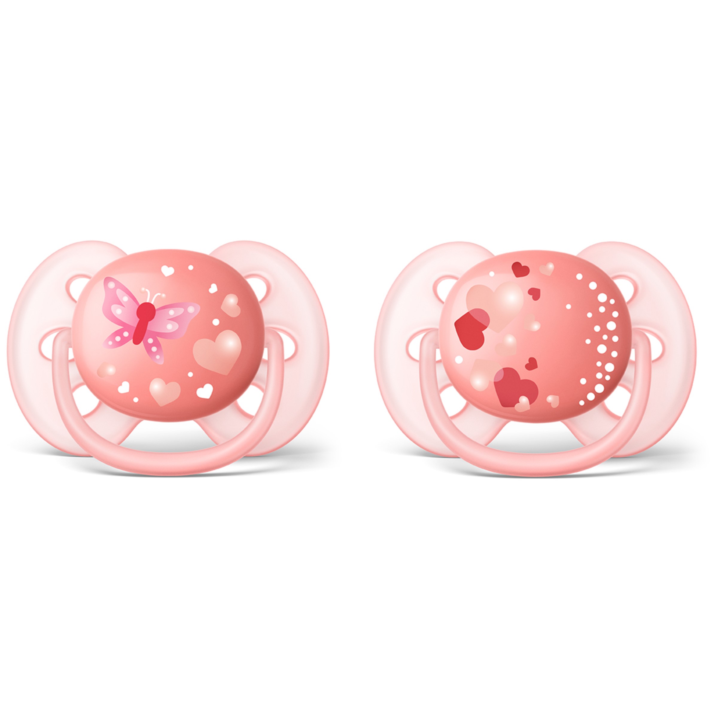 Philips Avent Soother Ultra Soft 6-18m 2 pack Pink