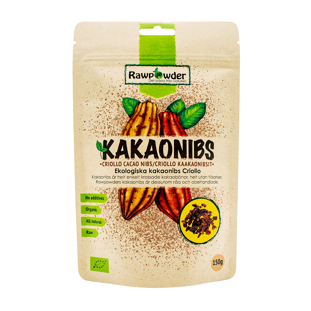 Rawpowder Kakao Nibs (Criollo) 150g EKO
