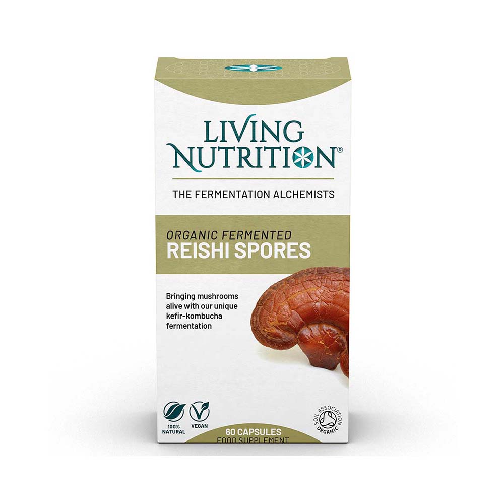 Living Nutrition Organic Fermented Reishi Spores 60 kapslar