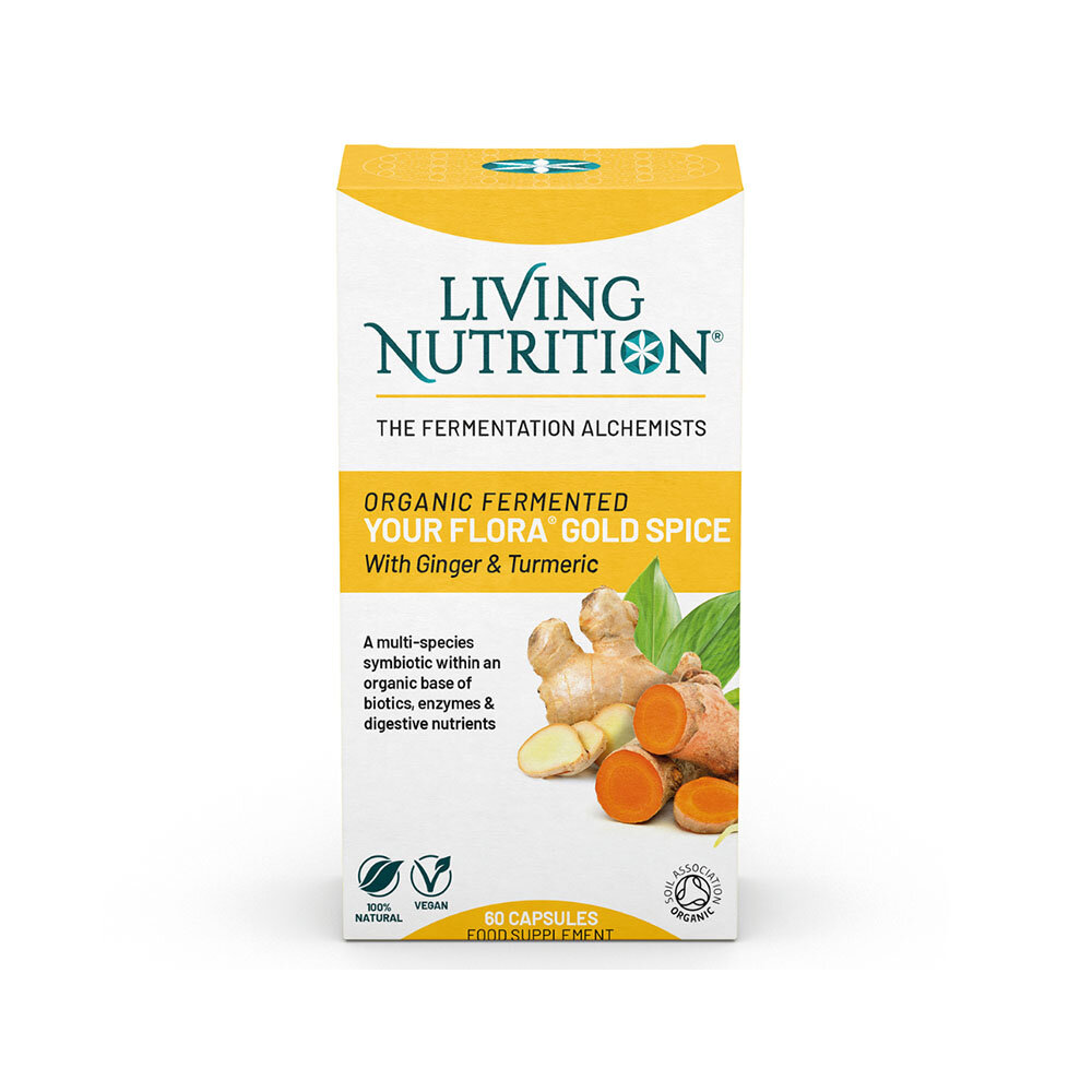 Living Nutrition Your Flora Symbiotic Gold Spice 60 kapslar