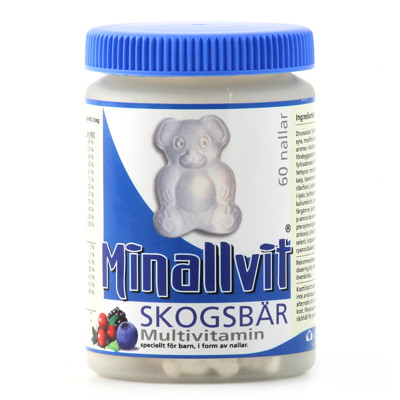 Minallvit Multivitamin skogsbär 60 tabletter