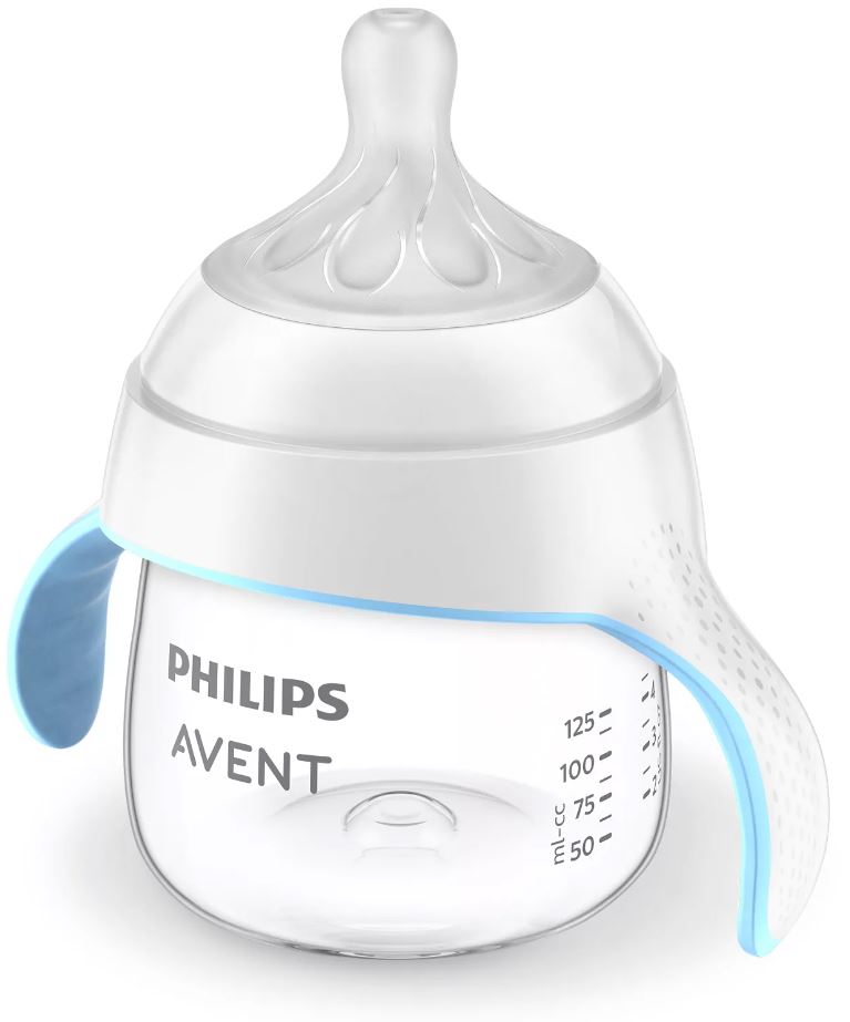 Philips Avent Natural Träningsmugg 150ml, Blå/Vit SCF263/61