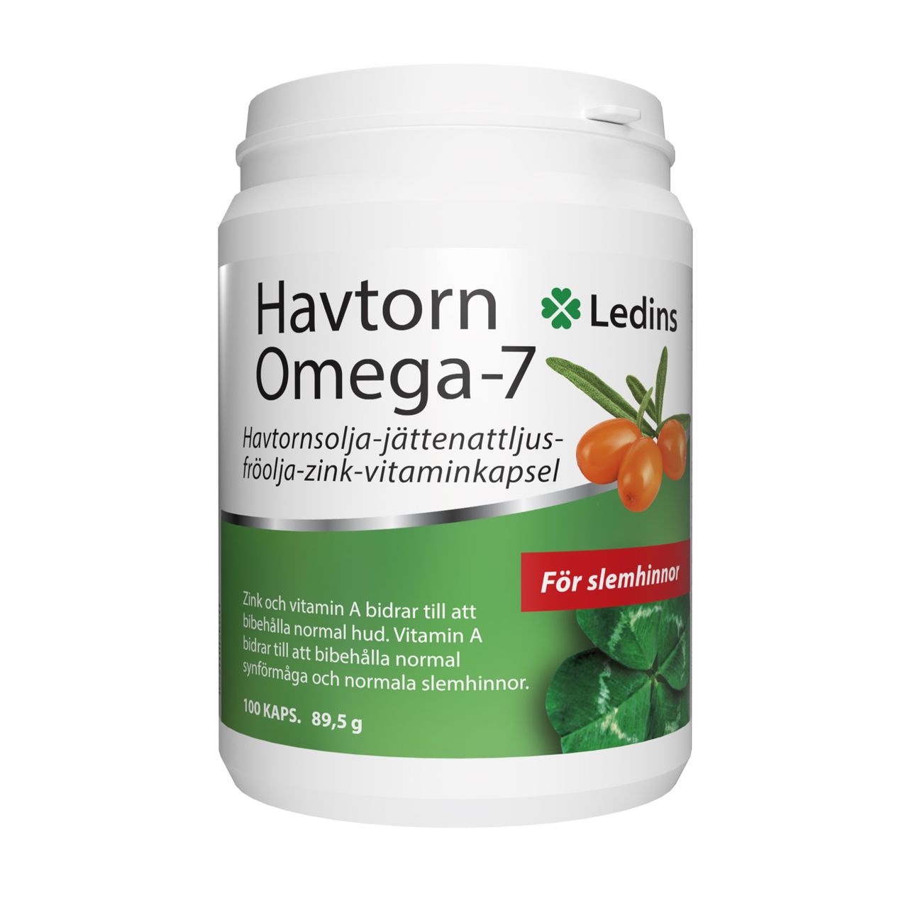 Ledins Havtorn Omega-7, 100 kapslar